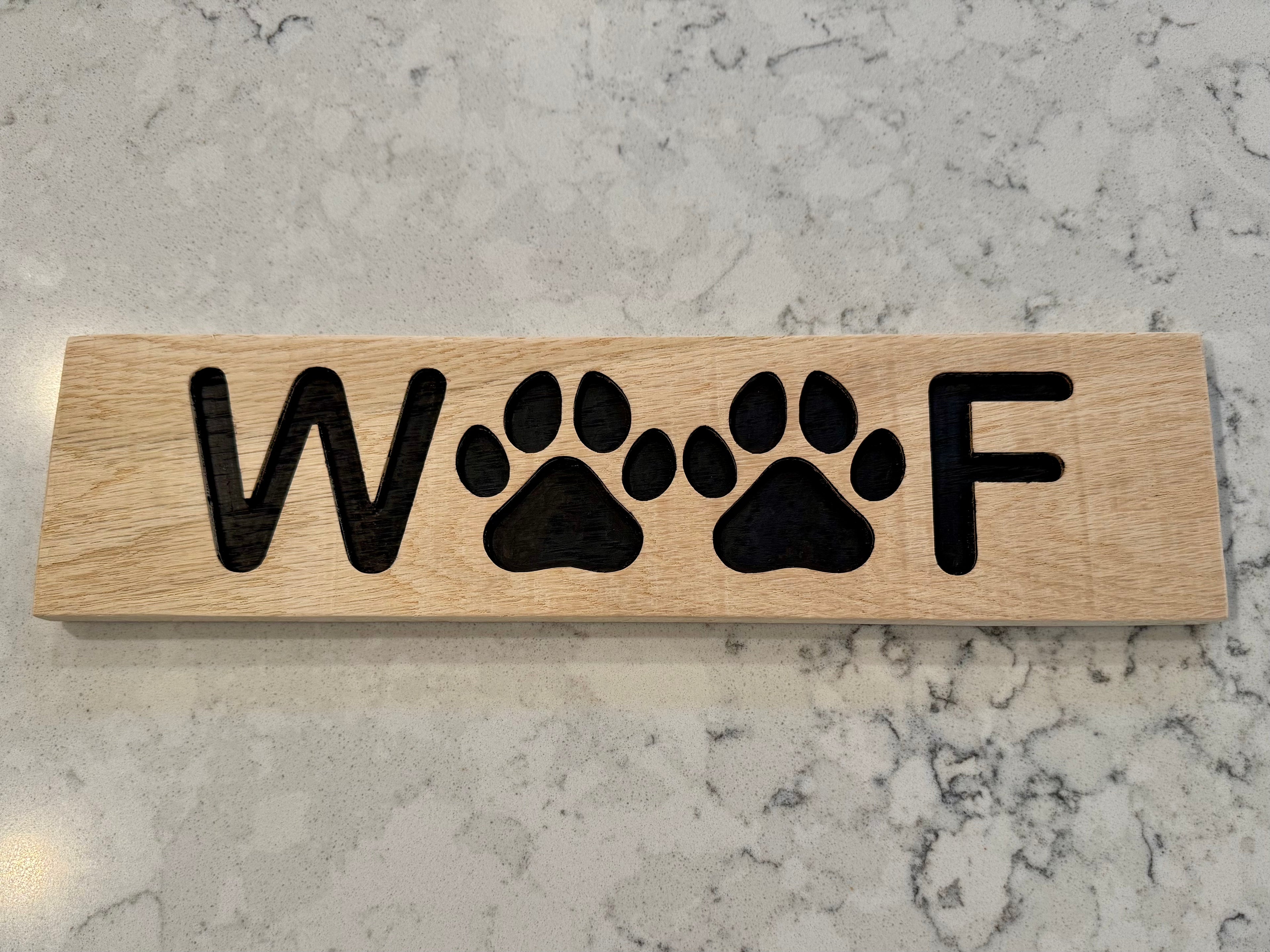 Pet Themed Sign - Woof