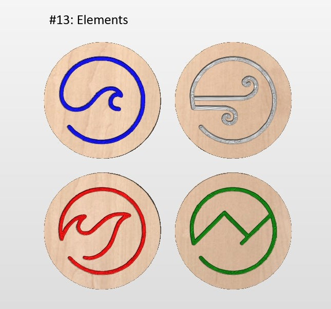 Hardwood Coaster 4 packs