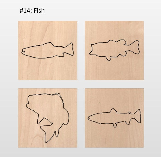 Hardwood Coaster 4 packs