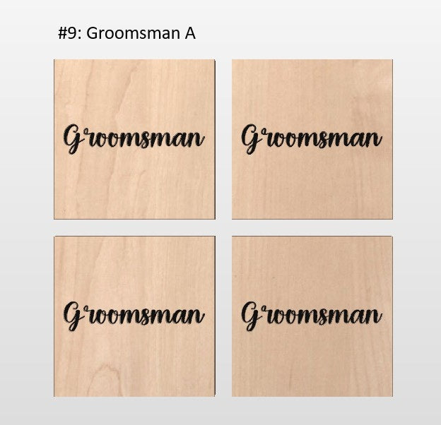 Hardwood Coaster 4 packs