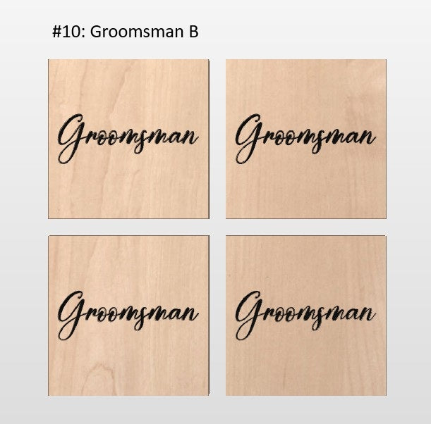 Hardwood Coaster 4 packs