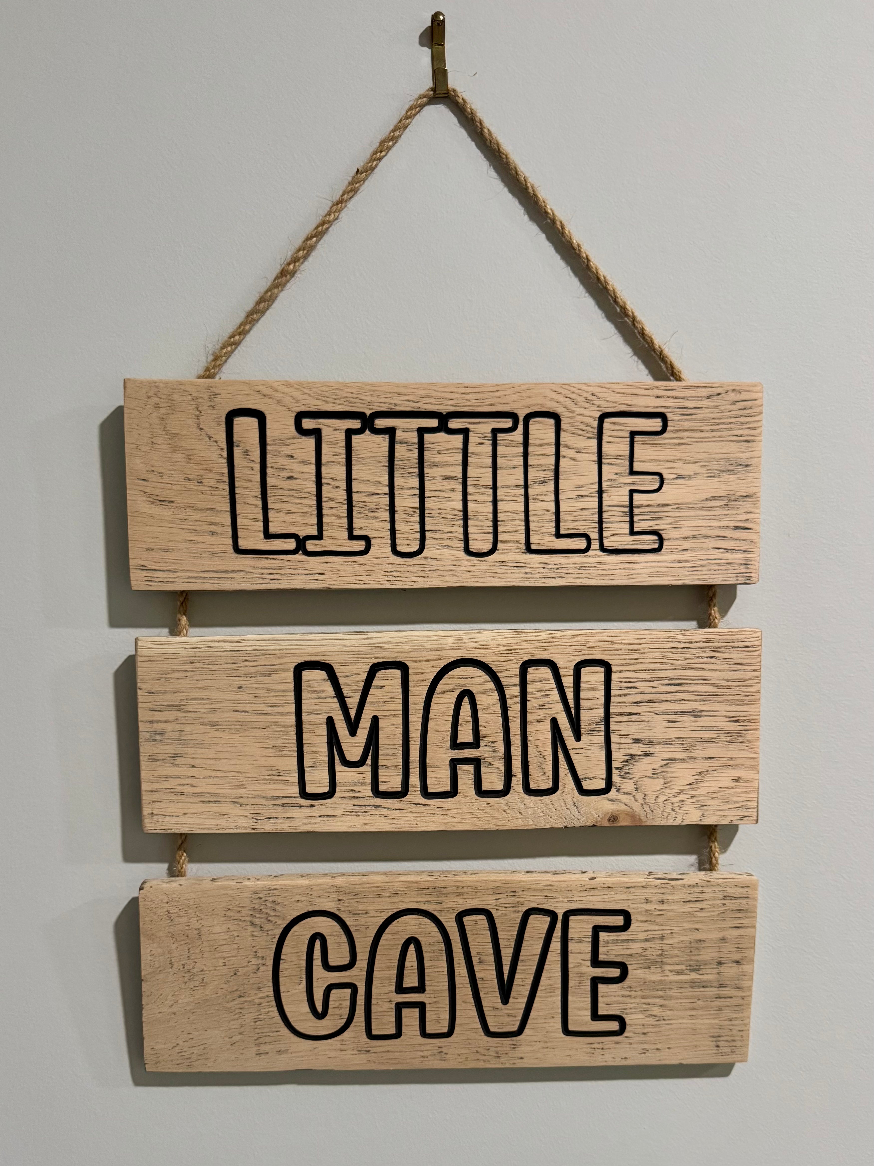 Little Man Cave nursery decoration