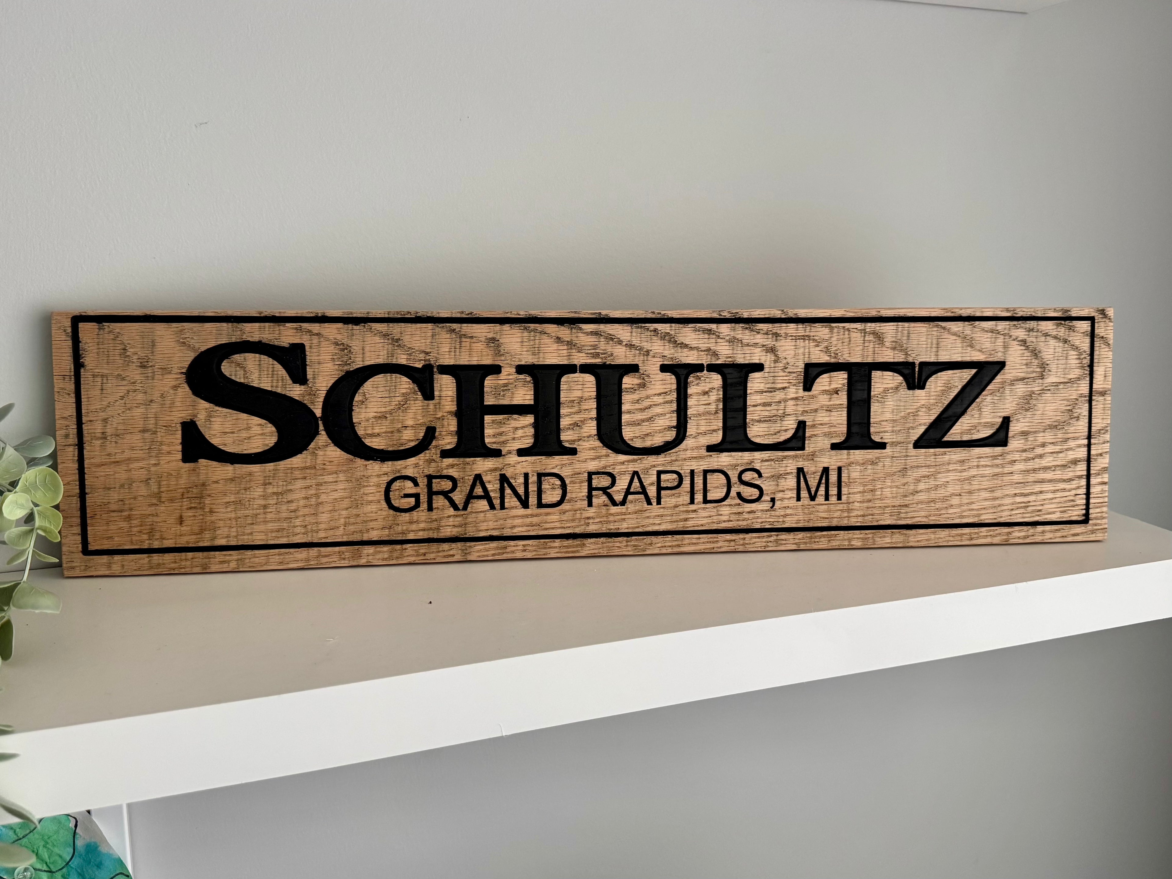 Custom Last Name sign