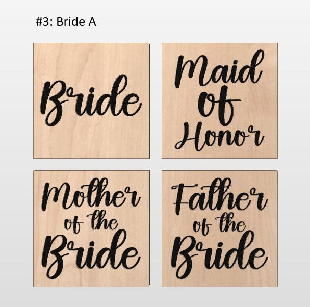 Hardwood Coaster 4 packs