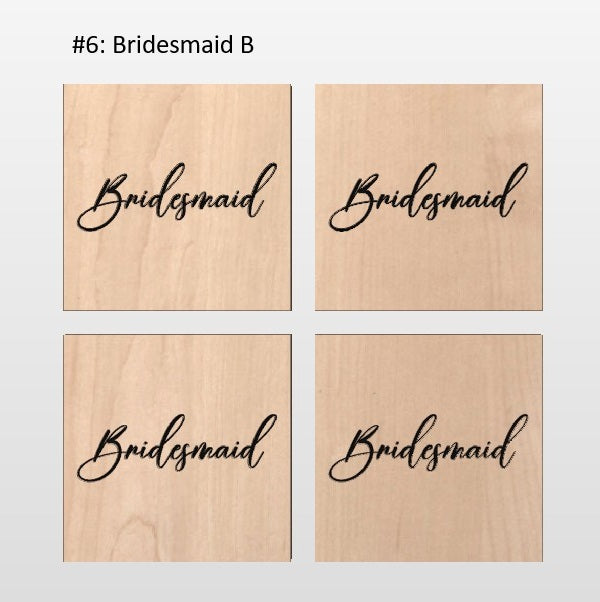 Hardwood Coaster 4 packs