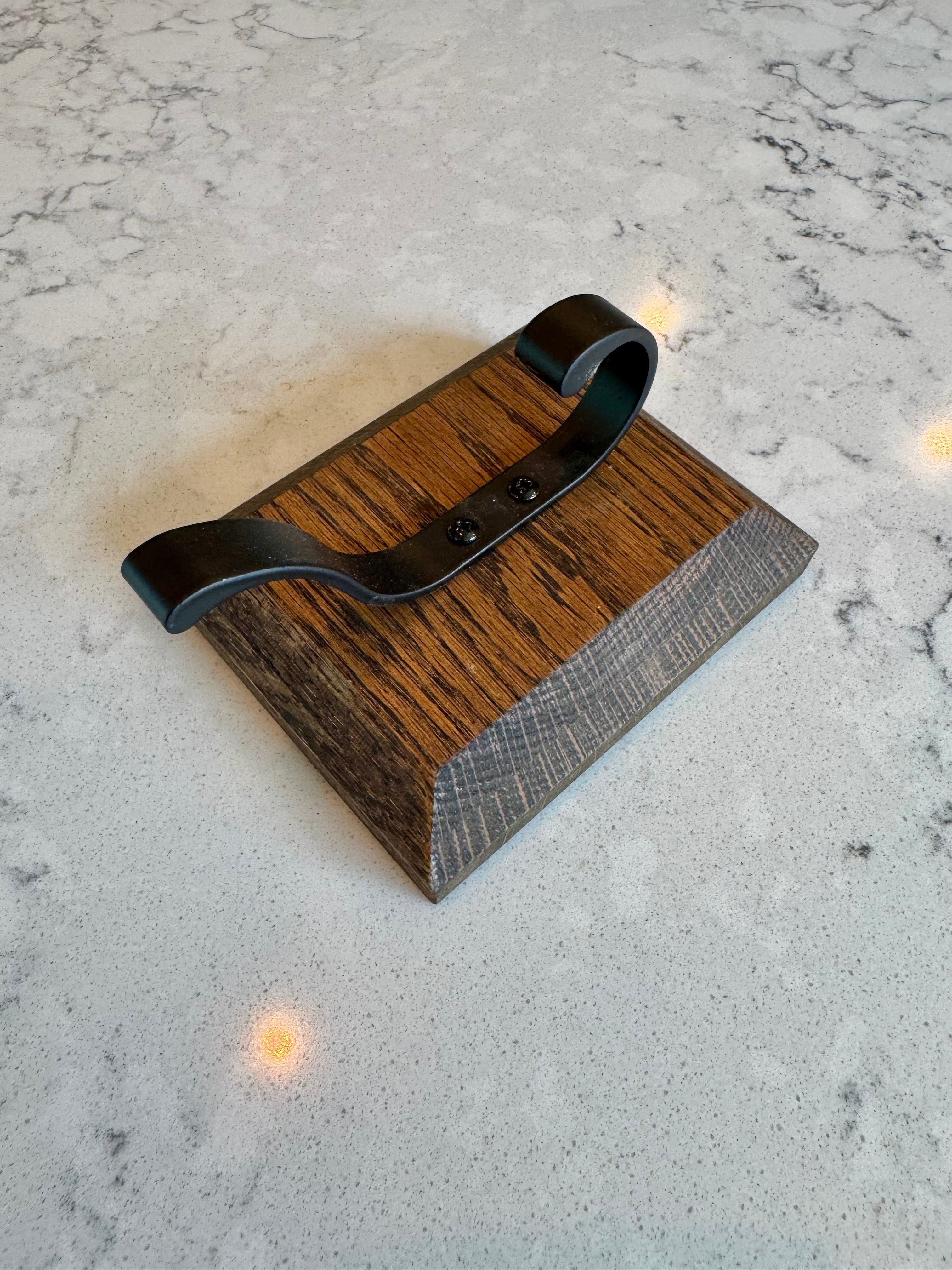 Oak Wood Coat Hook Set (4)